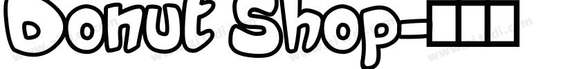 Donut Shop字体转换